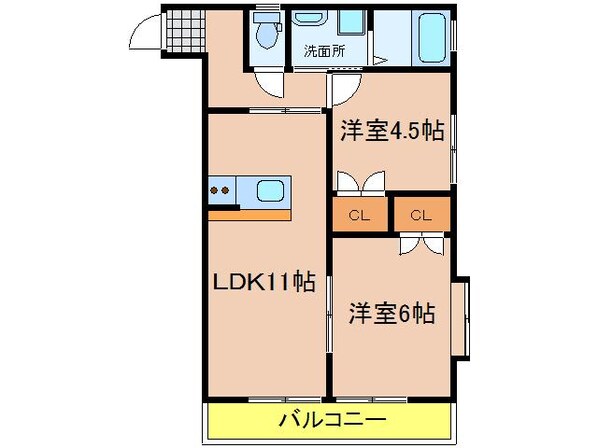 ピーチフレグランスの物件間取画像